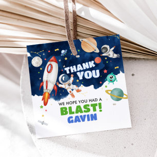 Etiquetas Para Lembrancinhas Praça da Festa de aniversário Espacial Exterior do