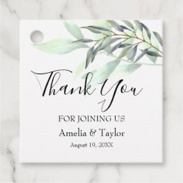 Etiquetas Para Lembrancinhas Praça da Folhagem Verde-Luz Eucalyptus