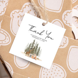 Etiquetas Para Lembrancinhas Praça do Chá de fraldas da Aventura Begin Woodland