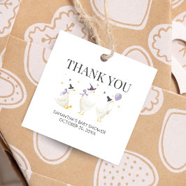 Etiquetas Para Lembrancinhas Praça do Chá de fraldas de Ganso do bobo