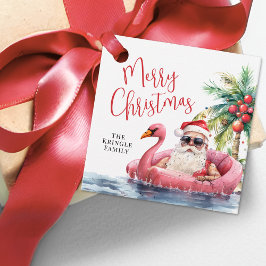 Etiquetas Para Lembrancinhas Praia Tropical Feliz Natal