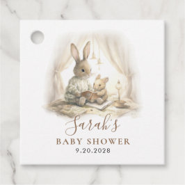 Etiquetas Para Lembrancinhas Presente Adorável de Chá de fraldas Coelho de Aqua