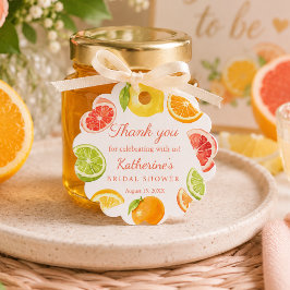 Etiquetas Para Lembrancinhas Presente de agradecimento para chá de noiva Citrus