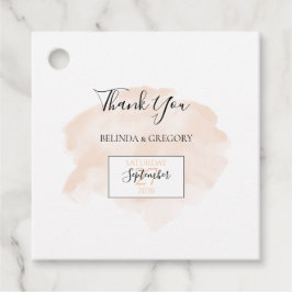 Etiquetas Para Lembrancinhas Presente de Casamento de Aquarela Elegante
