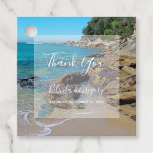 Etiquetas Para Lembrancinhas Presente de Casamento de Praia Rocky