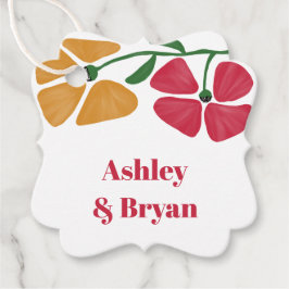 Etiquetas Para Lembrancinhas Presente de Nouveau Floral Nouveau Brilhante e Col