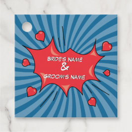 Etiquetas Para Lembrancinhas Presente de Pop de Arte Colorida do Livro de BD