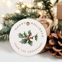 Presente do Nome da Família Mistletodo Natal