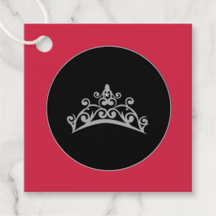 Etiquetas Para Lembrancinhas Presente-FavorTag da coroa da tiara da