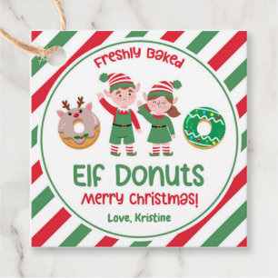 Etiquetas Para Lembrancinhas Presente nas Rosquinhas do Polo Norte de Natal