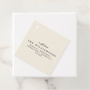 Etiquetas Para Lembrancinhas Presente Personalizado Do Creme De Marfim Elegante