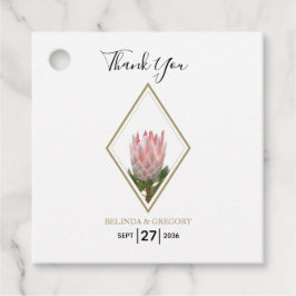 Etiquetas Para Lembrancinhas Presente Rustic King Protea Wedding