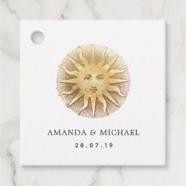 Etiquetas Para Lembrancinhas Preto e Dourado Vintage