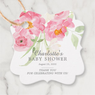 Etiquetas Para Lembrancinhas Primavera Blossoms Floral Chá de fraldas Favoreci