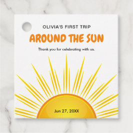 Etiquetas Para Lembrancinhas Primeira Viagem ao Redor do Sol 1º Aniversário Obr