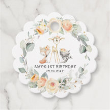 Primeiro aniversario Amarelo De Animais Da Florest
