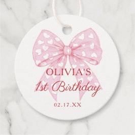Etiquetas Para Lembrancinhas Primeiro aniversario de Arco Rosa Swetheart Girl