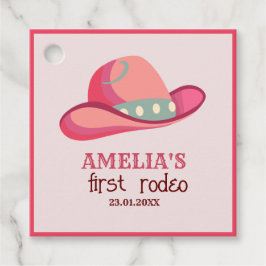 Etiquetas Para Lembrancinhas Primeiro aniversario de Garota Ocidental Selvagem