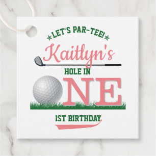 Etiquetas Para Lembrancinhas Primeiro aniversario de Golf PAR-TEE