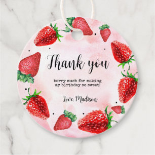 Etiquetas Para Lembrancinhas Primeiro aniversario De Morango Berry Primeiro Fav