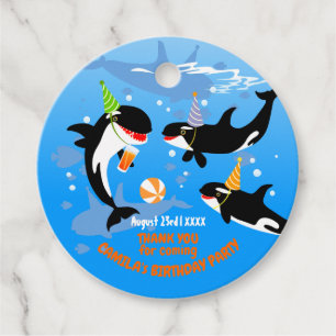 Etiquetas Para Lembrancinhas primeiro aniversario debaixo do mar, orca-baleia