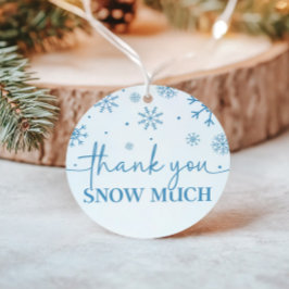 Etiquetas Para Lembrancinhas Primeiro aniversario Floco de neve Winter Obrigado