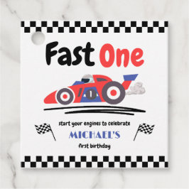 Etiquetas Para Lembrancinhas primeiro aniversario Rápido Um Carro Azul Vermelho