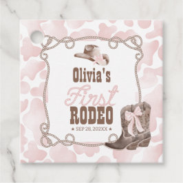 Etiquetas Para Lembrancinhas Primeiro Rodeio Aniversário de 1 ano Rosa Poeirent