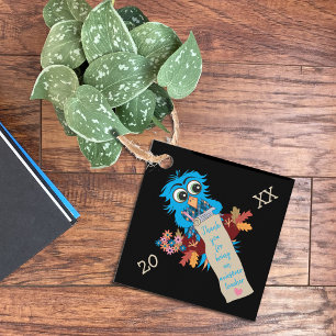 Etiquetas Para Lembrancinhas Professora Dotada com Coruja Azul