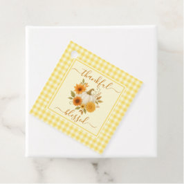 Etiquetas Para Lembrancinhas Pumpkin agradecido e abençoado | Ação de Graças