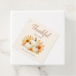 Etiquetas Para Lembrancinhas Pumpkins de queda e girassóis | Ação de Graças Ele