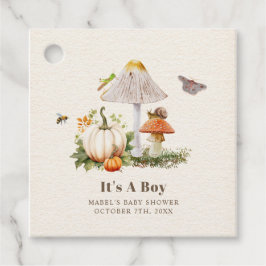 Etiquetas Para Lembrancinhas Pumpkins Mushroom Woodland Insetos Boy Chá de fral