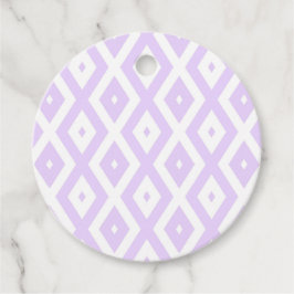Etiquetas Para Lembrancinhas Púrpura e padrão de diamante branco