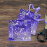Etiquetas Para Lembrancinhas Púrpura Esparsa Wonderland Feliz Natal<br><div class="desc">Design personalizado único com etiqueta de natal com flocos de neve, faíscas e luzes em um fundo de gradiente roxo a azul. O texto é totalmente personalizável. Para alterá-la, use a opção Personalizar. Para obter mais alterações, como alterações na fonte, cor da fonte ou layout de texto, use a opção...</div>