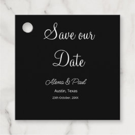 Etiquetas Para Lembrancinhas QR Salve Nossa Data adicionar nome da data preto b