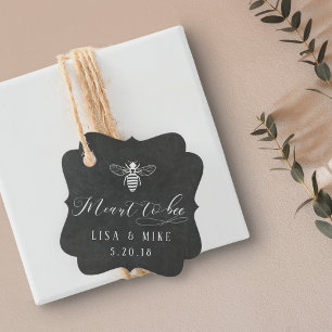 Etiquetas Para Lembrancinhas Quadro Moderno de Casamento de Bee Honey