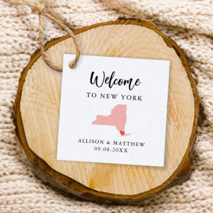Etiquetas Para Lembrancinhas Qualquer Saco de Boas-vindas de New York Color