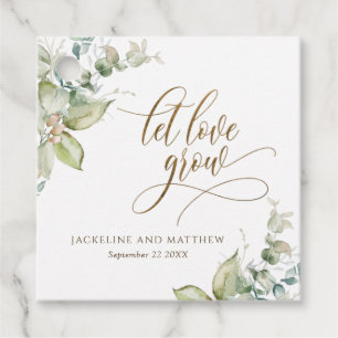 Etiquetas Para Lembrancinhas Que O Amor Cresça, Elegante Eucalyptus Greeneresc