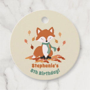 Etiquetas Para Lembrancinhas Queda Fox Woodland Aniversário