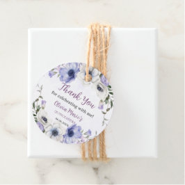 Etiquetas Para Lembrancinhas Quinceañera Purple Lilac Floral Tiara Borboletas