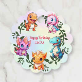 Etiquetas Para Lembrancinhas Rapaz da festa de aniversário da selva de dinossau