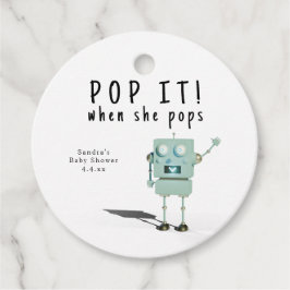 Etiquetas Para Lembrancinhas Rapaz robô 3D - pop! quando pop