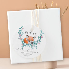 Etiquetas Para Lembrancinhas Raposa na flor - Pop! Quando ela pop!