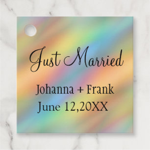 Etiquetas Para Lembrancinhas recem casados  Rainbow Colour Abstrato