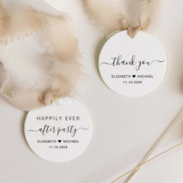 Etiquetas Para Lembrancinhas Recepção de casamento Chic Depois Da Festa Obrigad