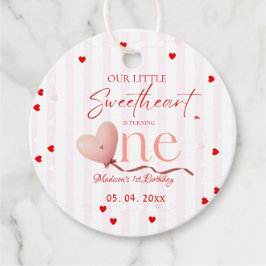 Etiquetas Para Lembrancinhas Red Pink Heart Valentine's Day Sweetheart Birthday