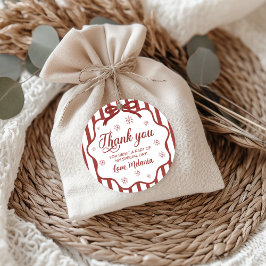 Etiquetas Para Lembrancinhas Red Winter Birthday Favor Gift Tag