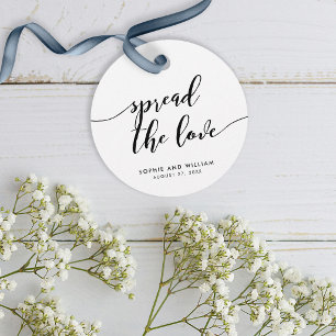 Etiquetas Para Lembrancinhas Relax Script Espalhe o Amor Casamento