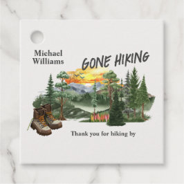 Etiquetas Para Lembrancinhas Retirement Gone Hiking to the Mountains Sunrise   