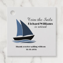 Retirement Party Nautical Sailing Theme Modern 